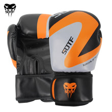 Load image into Gallery viewer, SUOTF MMA Fierce fighting Boxing Sports Leather Gloves Tiger Muay Thai boxing pads fight Women/Men sanda boxe thai glove box mma