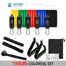 Load image into Gallery viewer, Resistance Band Set Exercise Bands Strength Training Equipment for Muscle Training Shape Body Physical Therapy At Home Fitness
