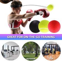 Load image into Gallery viewer, Boxing Reflex Speed Punch Ball MMA Sanda Boxer Raising Reaction Force Hand Eye Training Set Stress Gym Boxing Muay Thai Exercise
