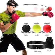 Load image into Gallery viewer, Boxing Reflex Speed Punch Ball MMA Sanda Boxer Raising Reaction Force Hand Eye Training Set Stress Gym Boxing Muay Thai Exercise
