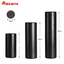 Load image into Gallery viewer, ROEGADYN EPP 3 Sizes Pilates Foam Roller Black Yoga Foam Roller 30/45/60CM Exercise Equipment Massage Roller Body For Women/Men
