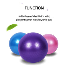 Load image into Gallery viewer, PVC Fitness Balls Yoga Ball Thickened Explosion-proof Exercise Home Gym Pilates Equipment Balance Ball 45cm/55cm/65cm/75cm/85cm
