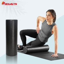 Load image into Gallery viewer, ROEGADYN EPP 3 Sizes Pilates Foam Roller Black Yoga Foam Roller 30/45/60CM Exercise Equipment Massage Roller Body For Women/Men
