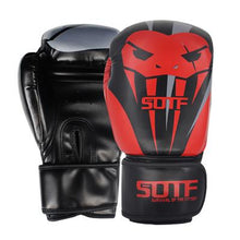 Load image into Gallery viewer, SUOTF MMA Fierce fighting Boxing Sports Leather Gloves Tiger Muay Thai boxing pads fight Women/Men sanda boxe thai glove box mma
