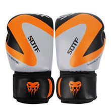 Load image into Gallery viewer, SUOTF MMA Fierce fighting Boxing Sports Leather Gloves Tiger Muay Thai boxing pads fight Women/Men sanda boxe thai glove box mma
