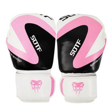 Load image into Gallery viewer, SUOTF MMA Fierce fighting Boxing Sports Leather Gloves Tiger Muay Thai boxing pads fight Women/Men sanda boxe thai glove box mma
