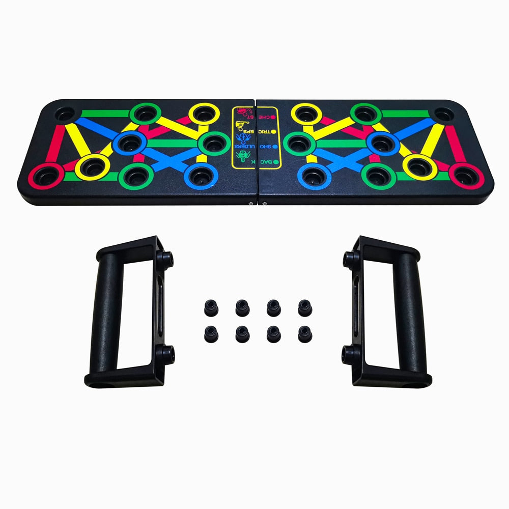 14 in 1 Push-Up Rack Board Training Sport Workout Fitness Gym Equipment Push Up Stand for ABS Abdominal Muscle Building Exercise