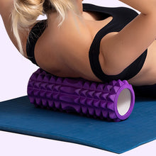 Load image into Gallery viewer, 26cm Yoga Column Gym Fitness Pilates Foam Roller Exercise Back Massage Roller Yoga Brick Home Fitness Equipment
