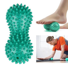 Load image into Gallery viewer, Foot Massage Roller Peanut Double Lacrosse Spiky Ball Myofascial Balls for Plantar Fasciitis Mobility Back Foot Arch Pain Relief
