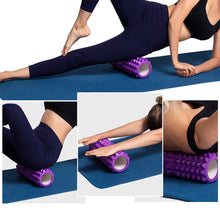 Load image into Gallery viewer, 26cm Yoga Column Gym Fitness Pilates Foam Roller Exercise Back Massage Roller Yoga Brick Home Fitness Equipment
